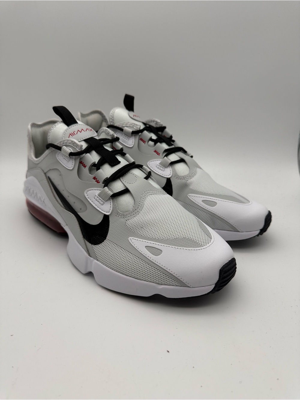 BRAND NEW Nike Air Max Infinity 2 CU9452-100 Sneakers White/Black/Red Men Sz 11